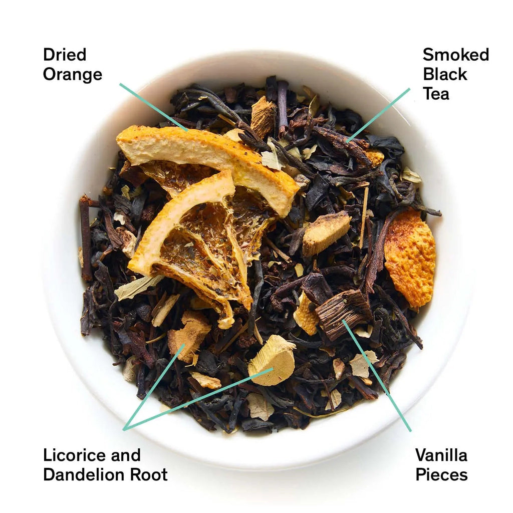 Mood Indigo - Smoky Orange Vanilla Black tea - August Uncommon Tea
