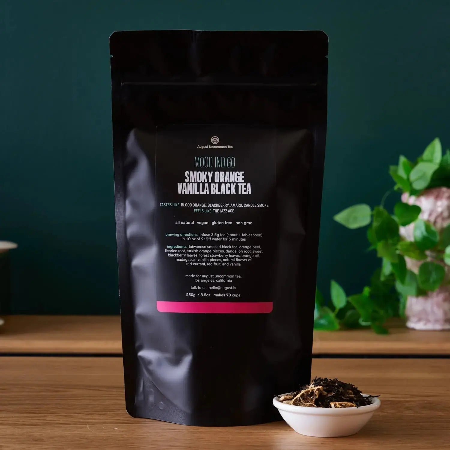Mood Indigo - Smoky Orange Vanilla Black tea - August Uncommon Tea