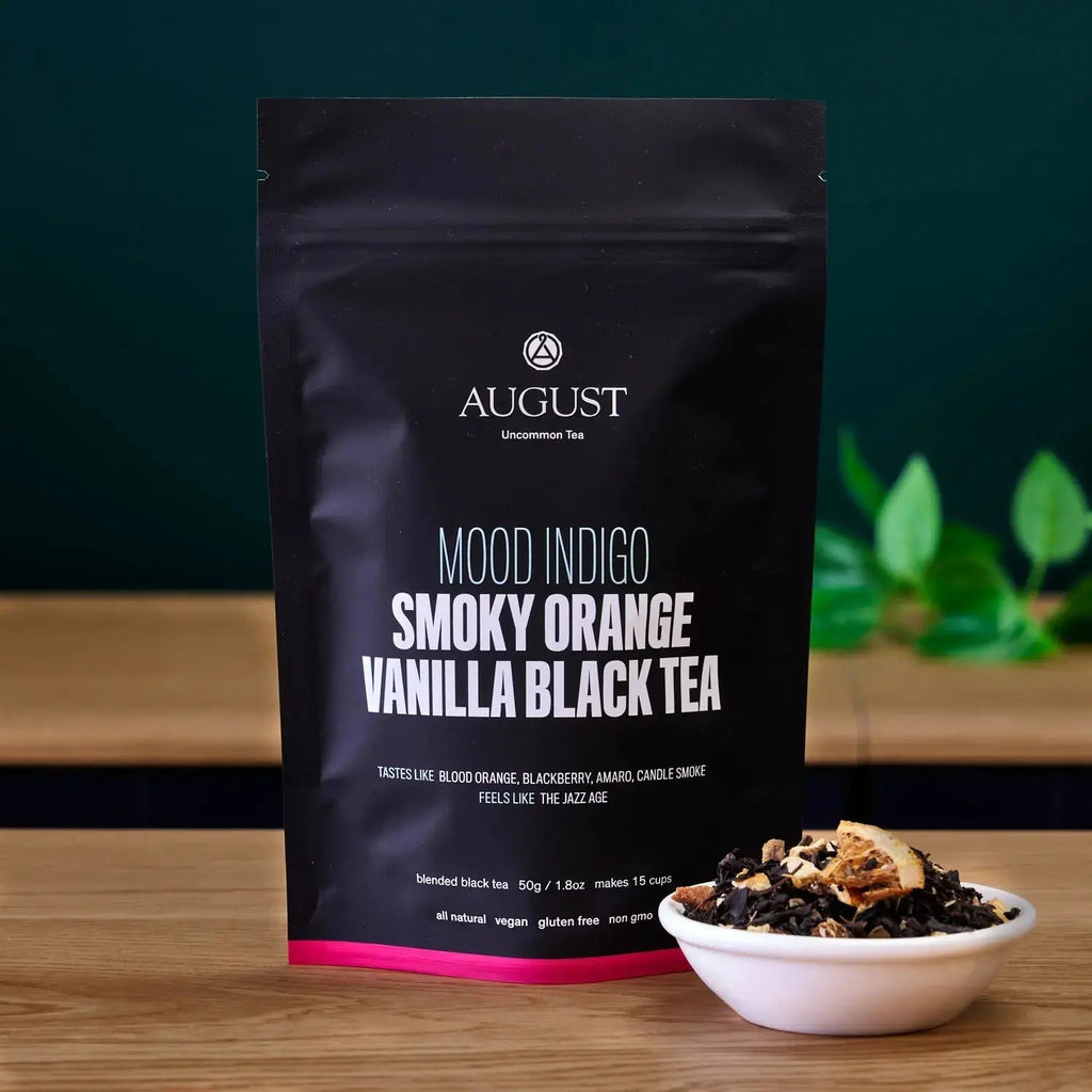Mood Indigo - Smoky Orange Vanilla Black tea - August Uncommon Tea