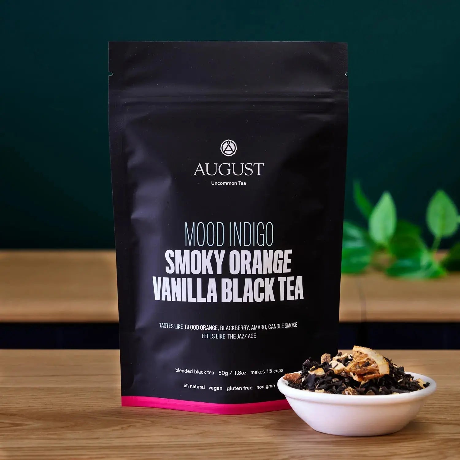 Mood Indigo - Smoky Orange Vanilla Black tea - August Uncommon Tea