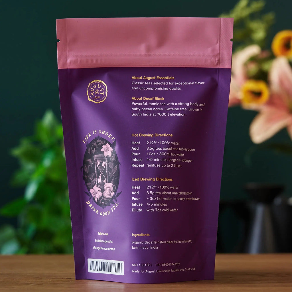 Essentials Decaf Black Black Tea - August Uncommon Tea