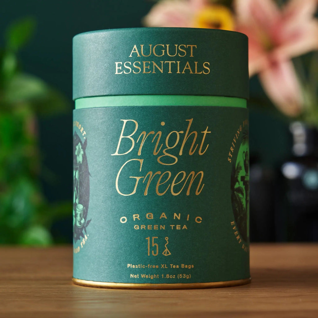 Essentials Bright Green Green Tea - 15 Tea Bags - August Uncommon Tea
