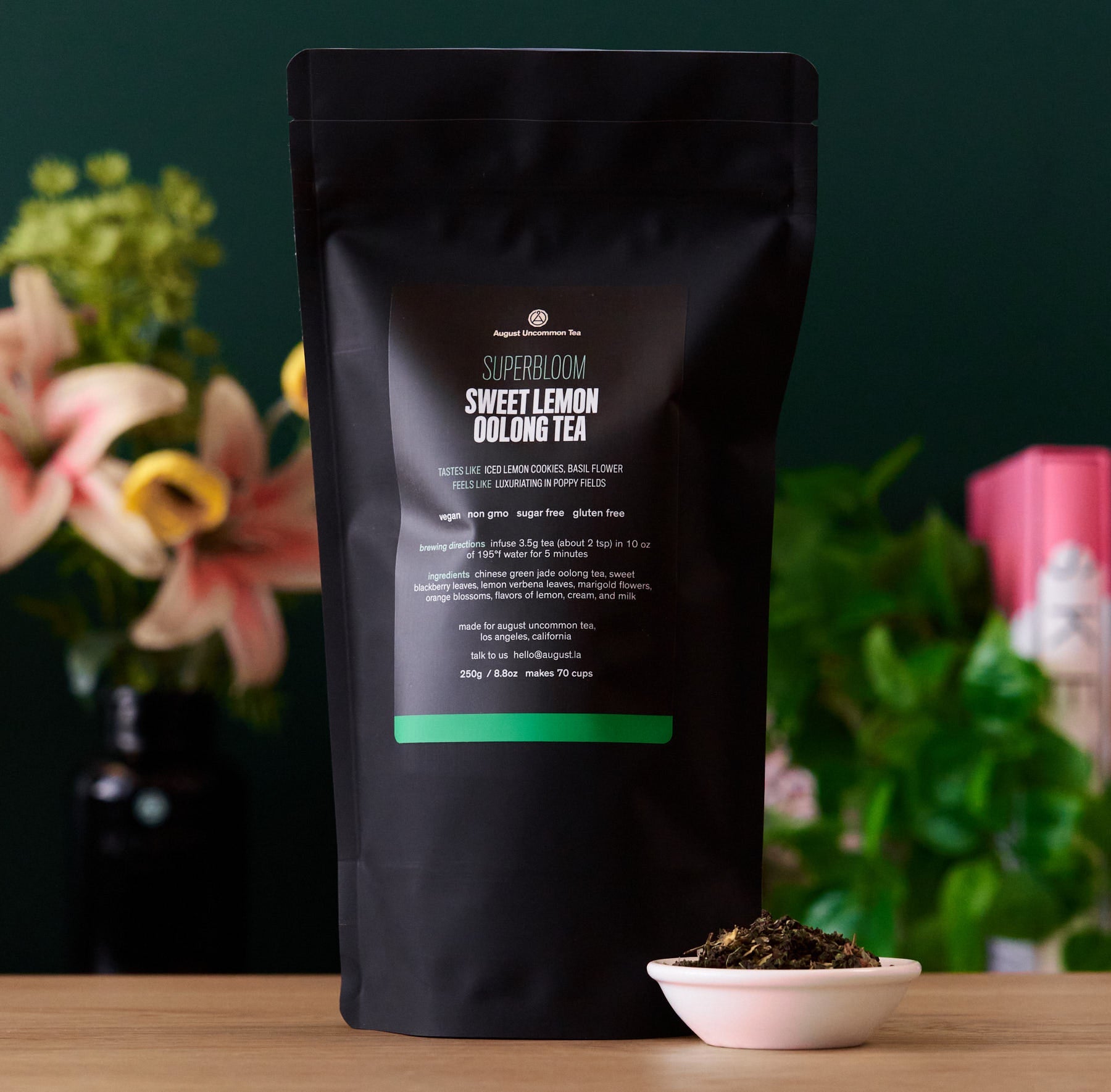Superbloom - Sweet Lemon Oolong Green Tea - August Uncommon Tea