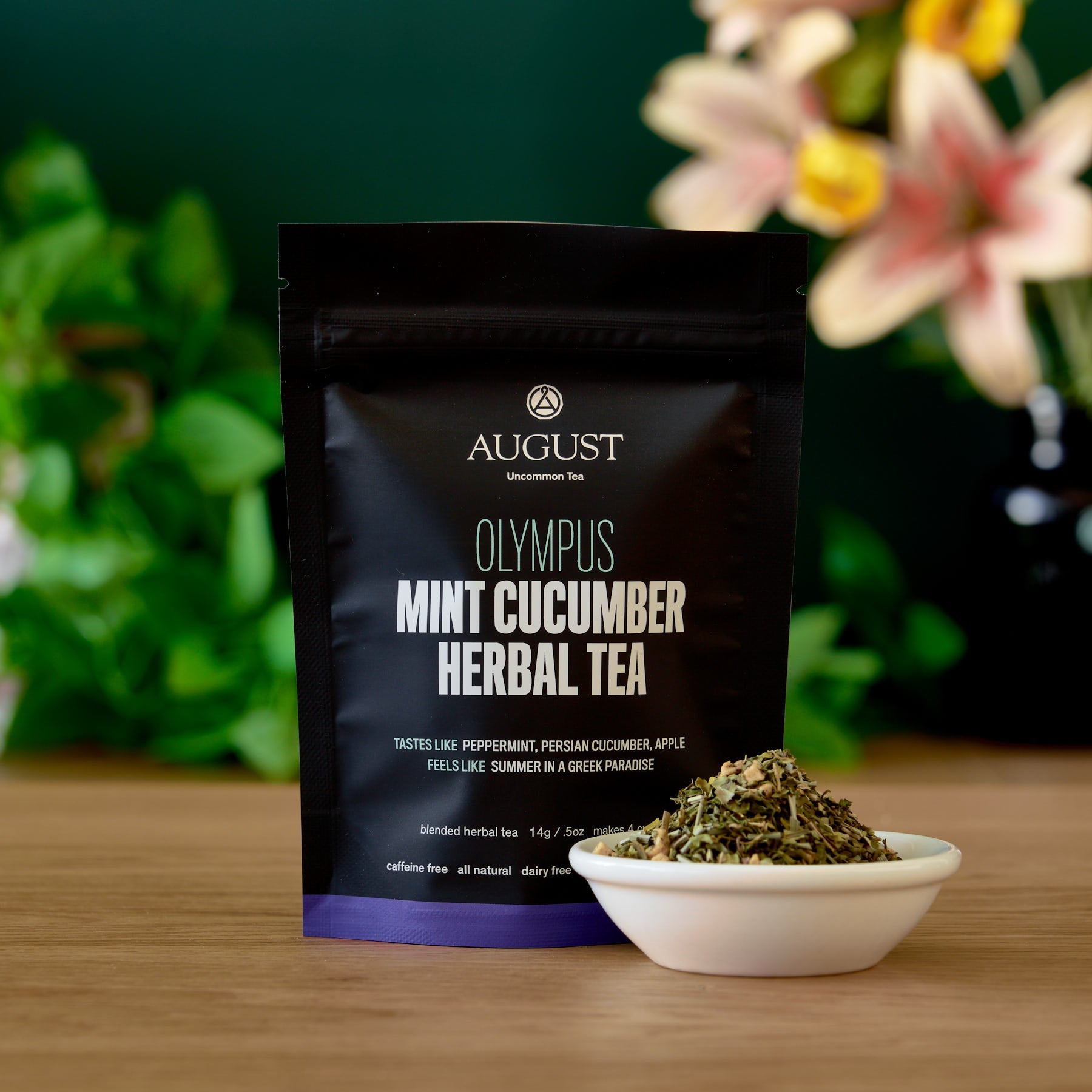 Olympus - Mint Cucumber Herbal Tea (Caffeine Free) - August Uncommon Tea