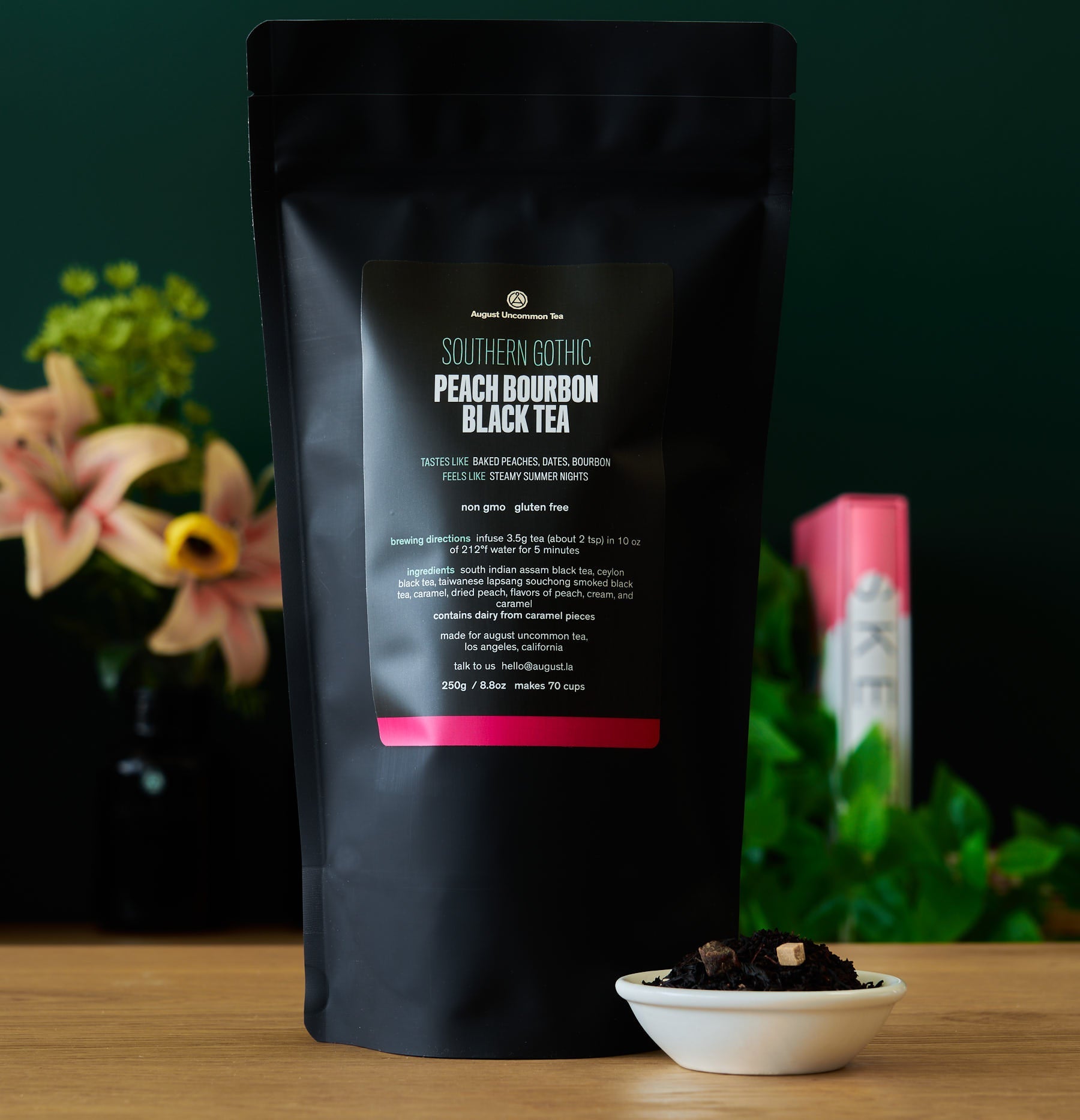 Southern Gothic - Peach Bourbon Black Tea - August Uncommon Tea