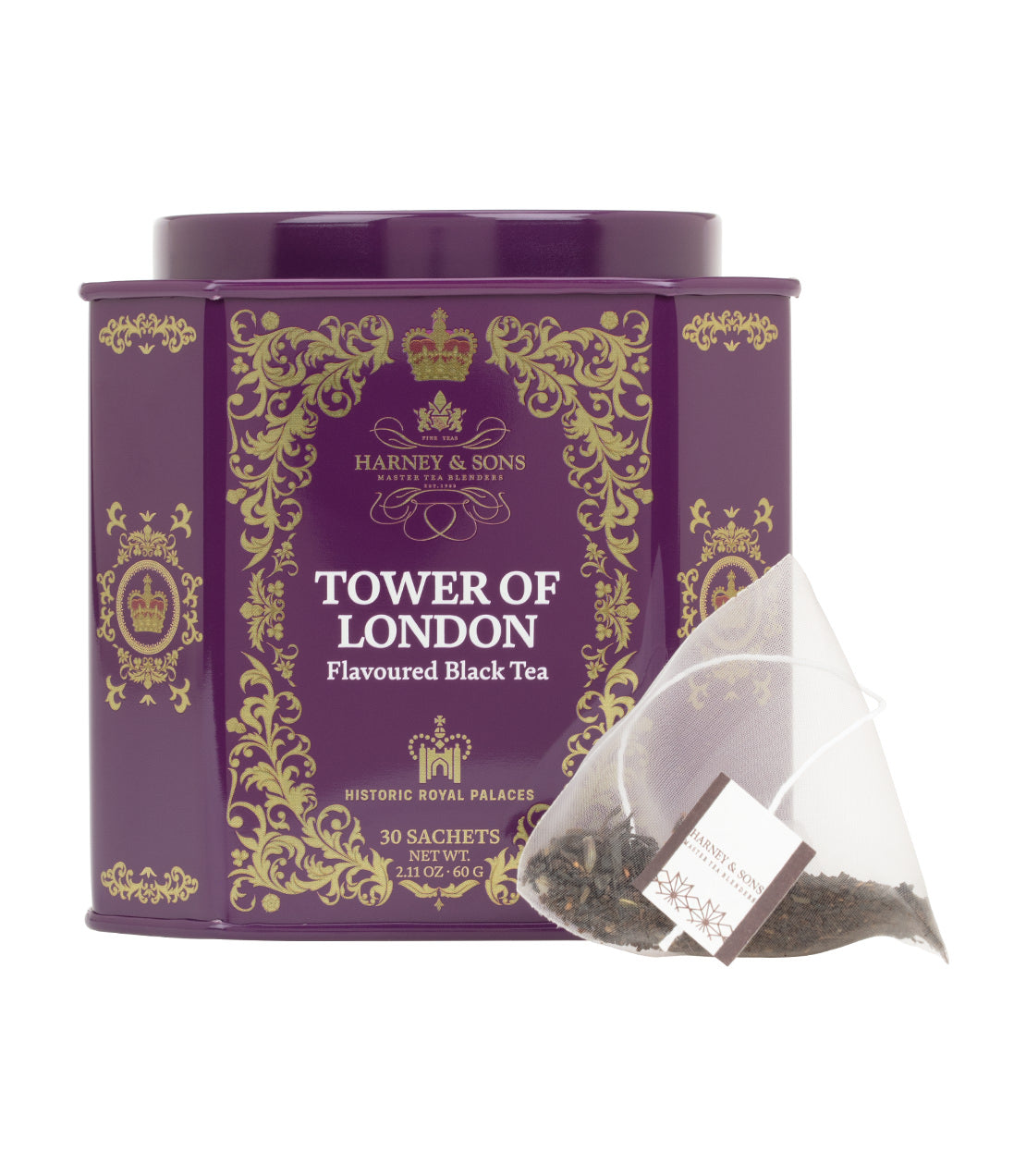 Tower of London Blend, HRP Tin of 30 Sachets - Harney & Sons Fine Teas