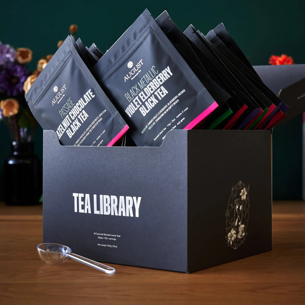 Tea Library - Deluxe 30 Tea Sampler. Gotta taste em all! - August Uncommon Tea