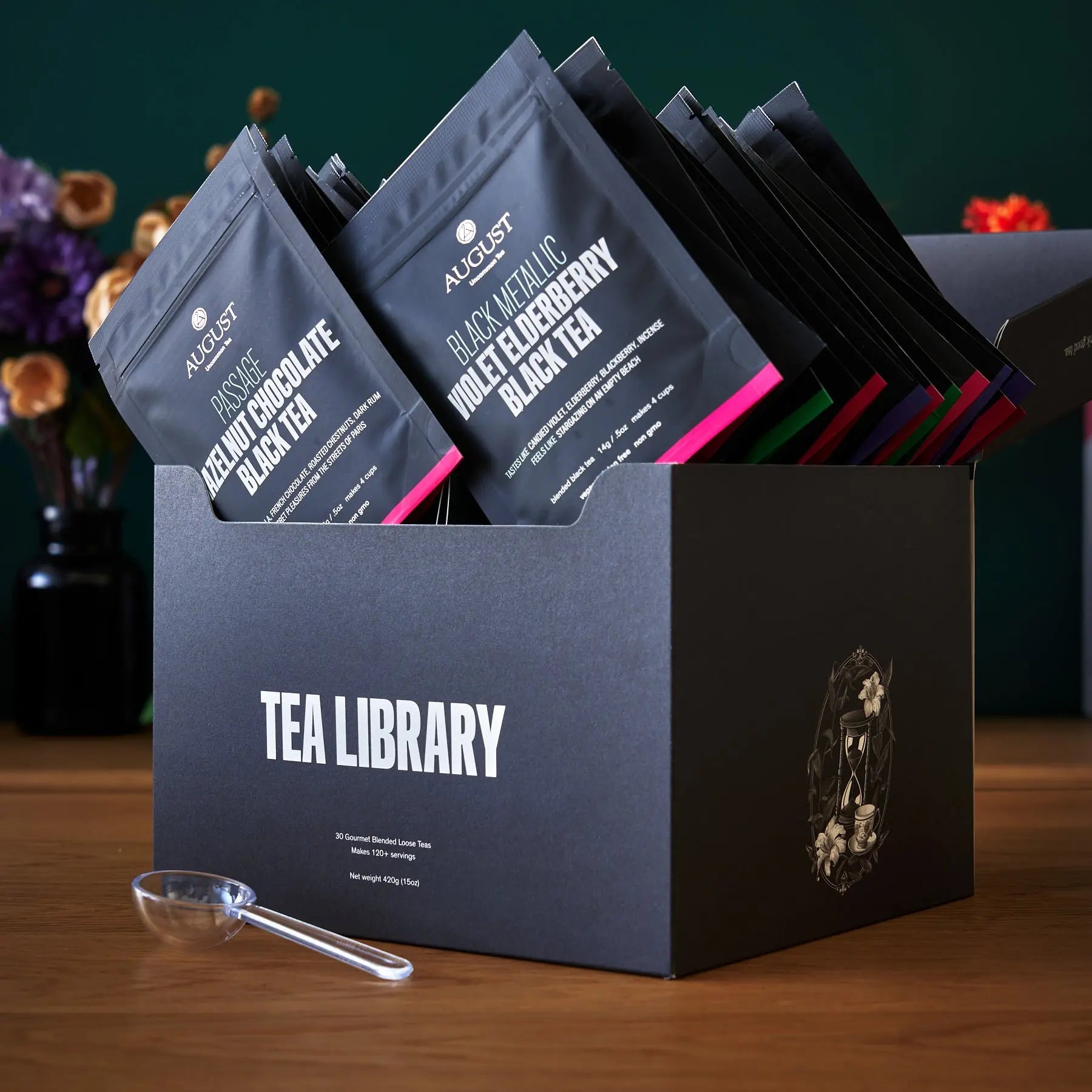 Tea Library - Deluxe 30 Tea Sampler. Gotta taste em all! - August Uncommon Tea