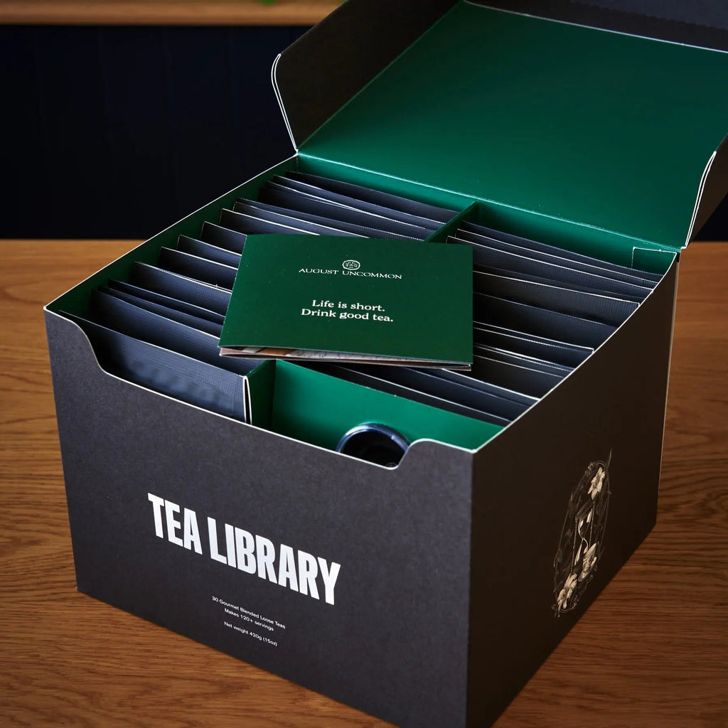 Tea Library - Deluxe 30 Tea Sampler. Gotta taste em all! - August Uncommon Tea