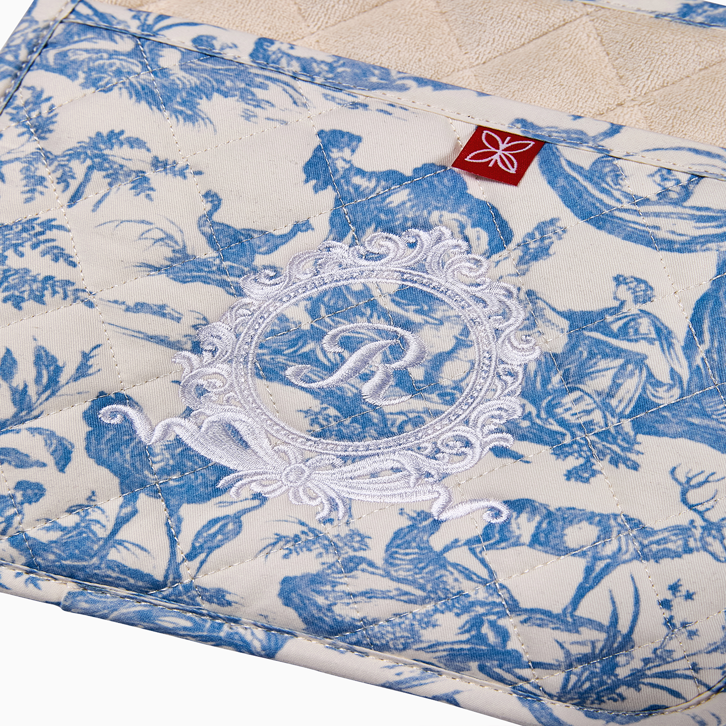 French Toile de Jouy Premium Cotton Pot Holder-3