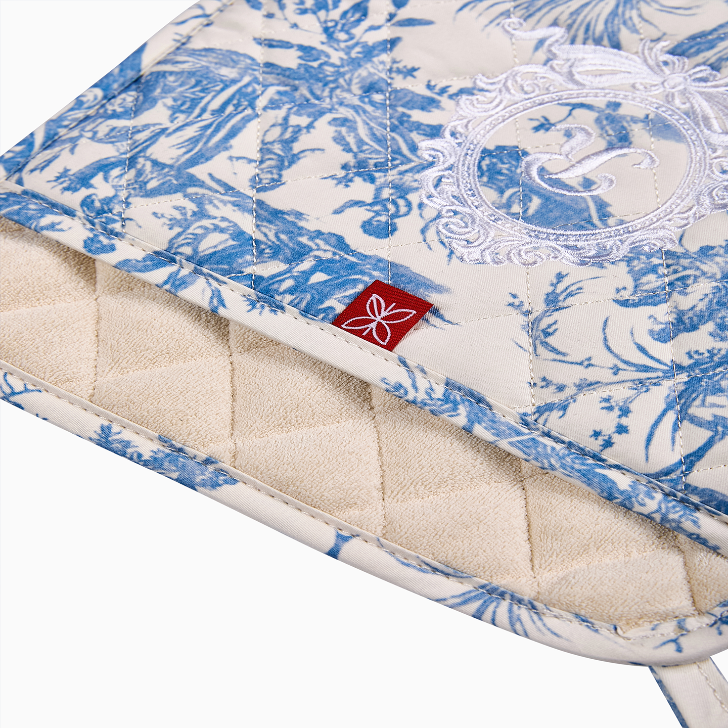 French Toile de Jouy Premium Cotton Pot Holder-2