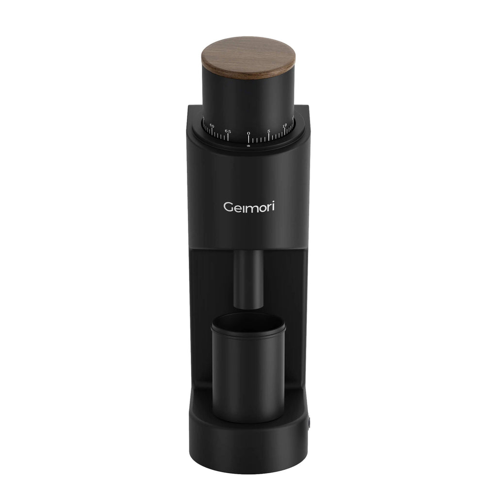 Geimori GU38 Single Dose Coffee Grinder, Electric Burr Coffee Grinder with 38mm Conical Burrs, Stepless Adjustment, Zero Retention