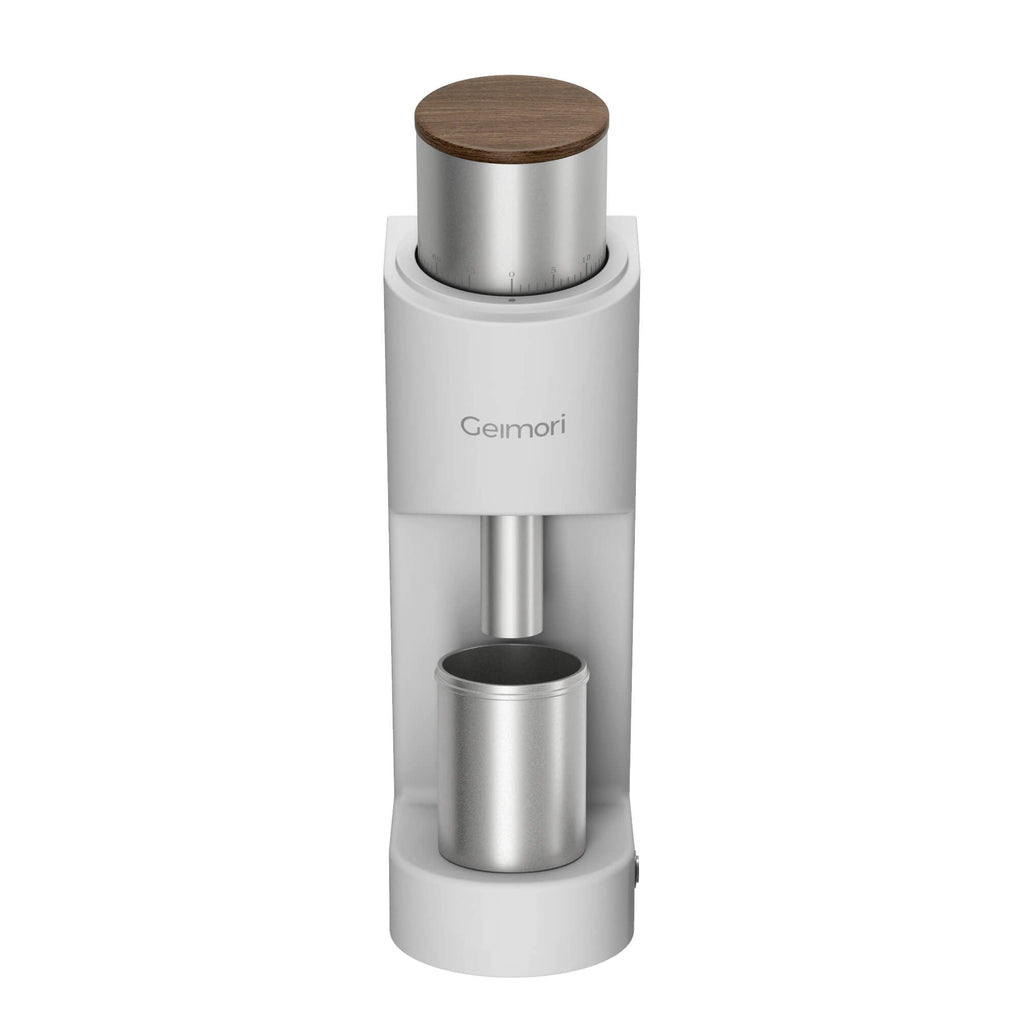 Geimori GU38 Single Dose Coffee Grinder, Electric Burr Coffee Grinder with 38mm Conical Burrs, Stepless Adjustment, Zero Retention