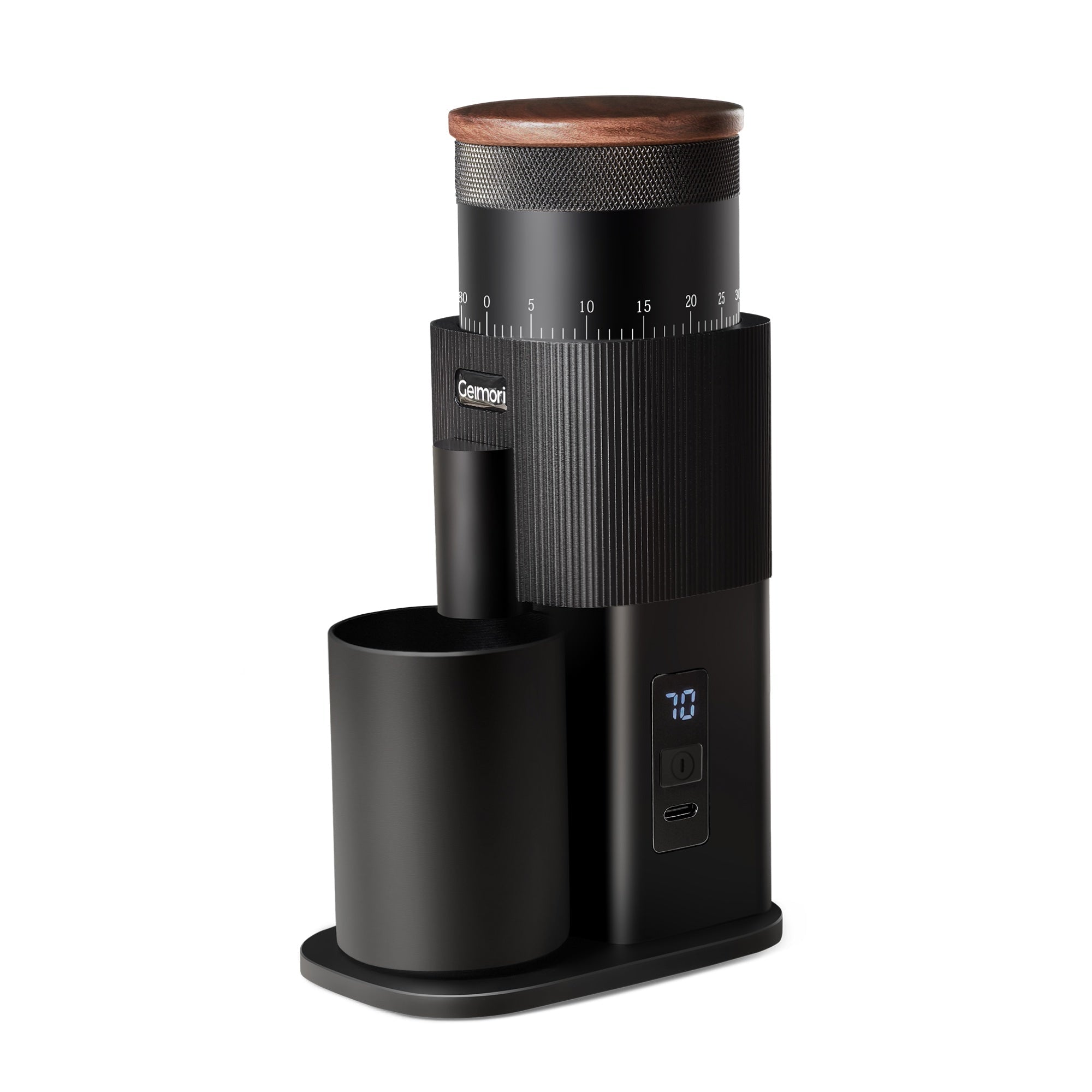 Geimori T38-The True Pro Grade Portable Coffee Grinder with 38mm Conical Burrs, 3600mAh Batteries, Stepless Grind Settings