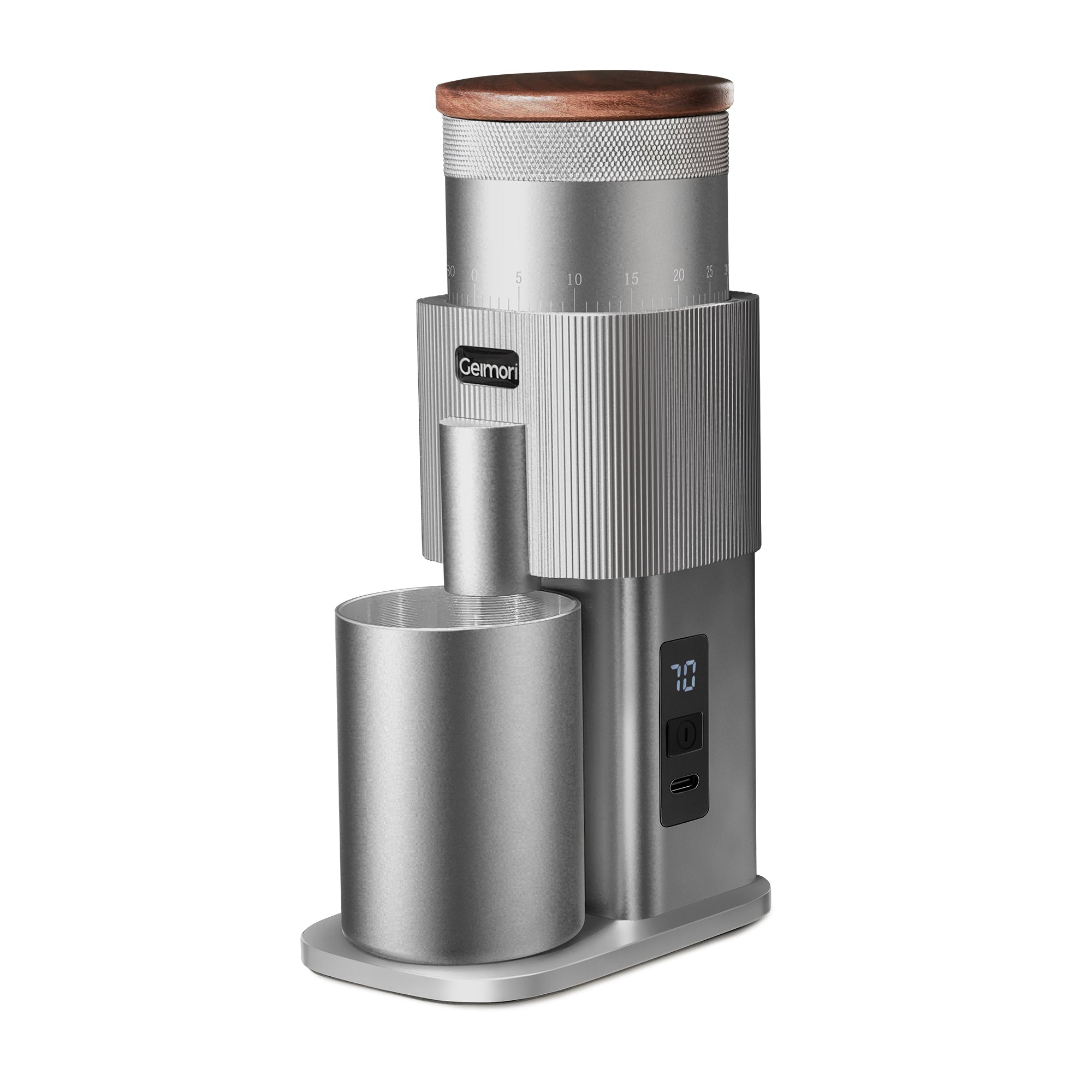 Geimori T38-The True Pro Grade Portable Coffee Grinder with 38mm Conical Burrs, 3600mAh Batteries, Stepless Grind Settings