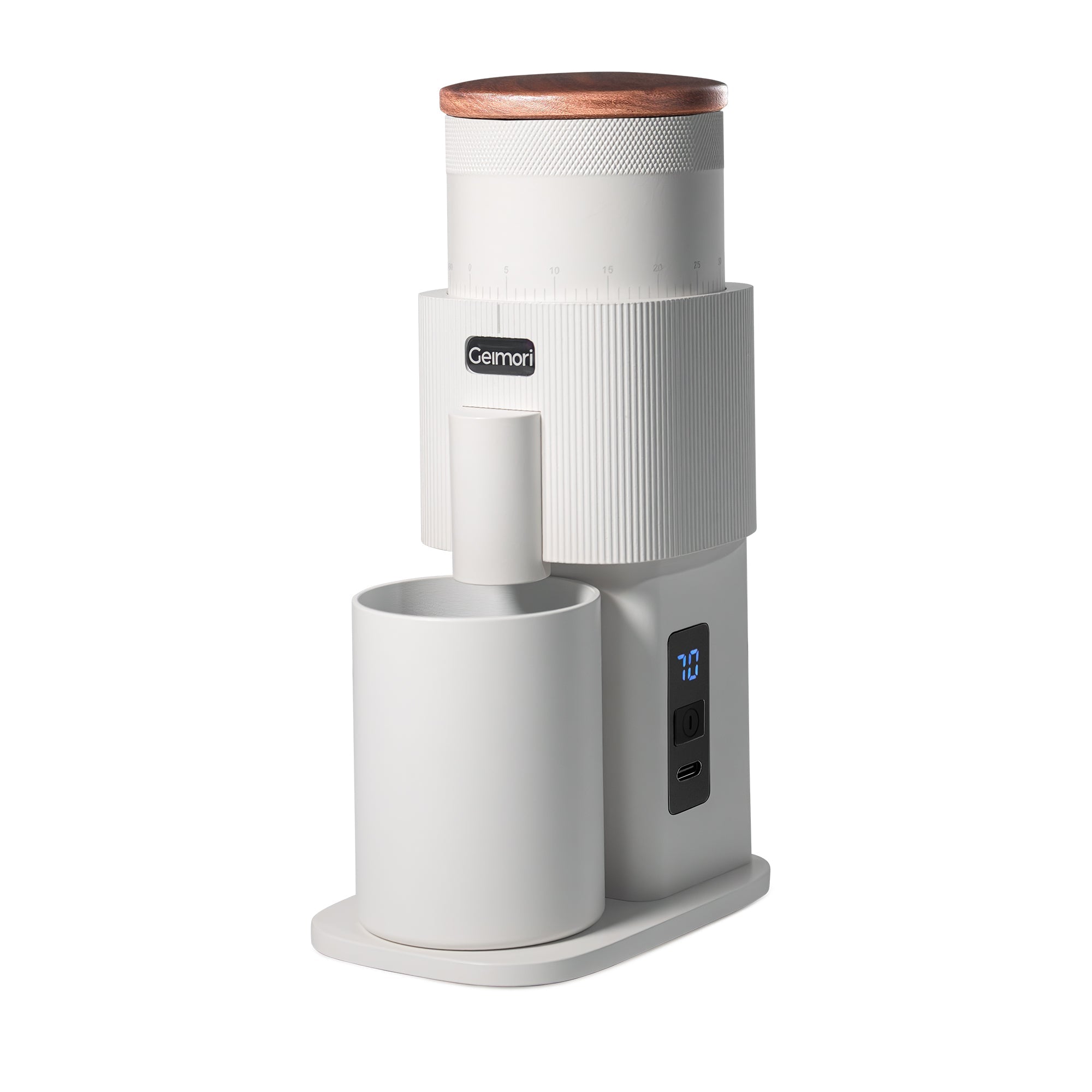 Geimori T38-The True Pro Grade Portable Coffee Grinder with 38mm Conical Burrs, 3600mAh Batteries, Stepless Grind Settings