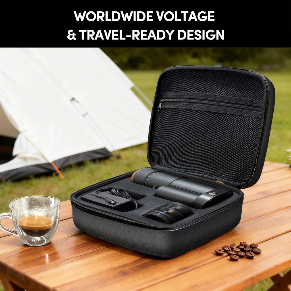 Geimori T38 Plus-The True Pro Grade Portable Coffee Grinder with 38mm Conical Burr, Anti-Static Tech, Stepless Grind Settings, Zero Retention - Wirsh