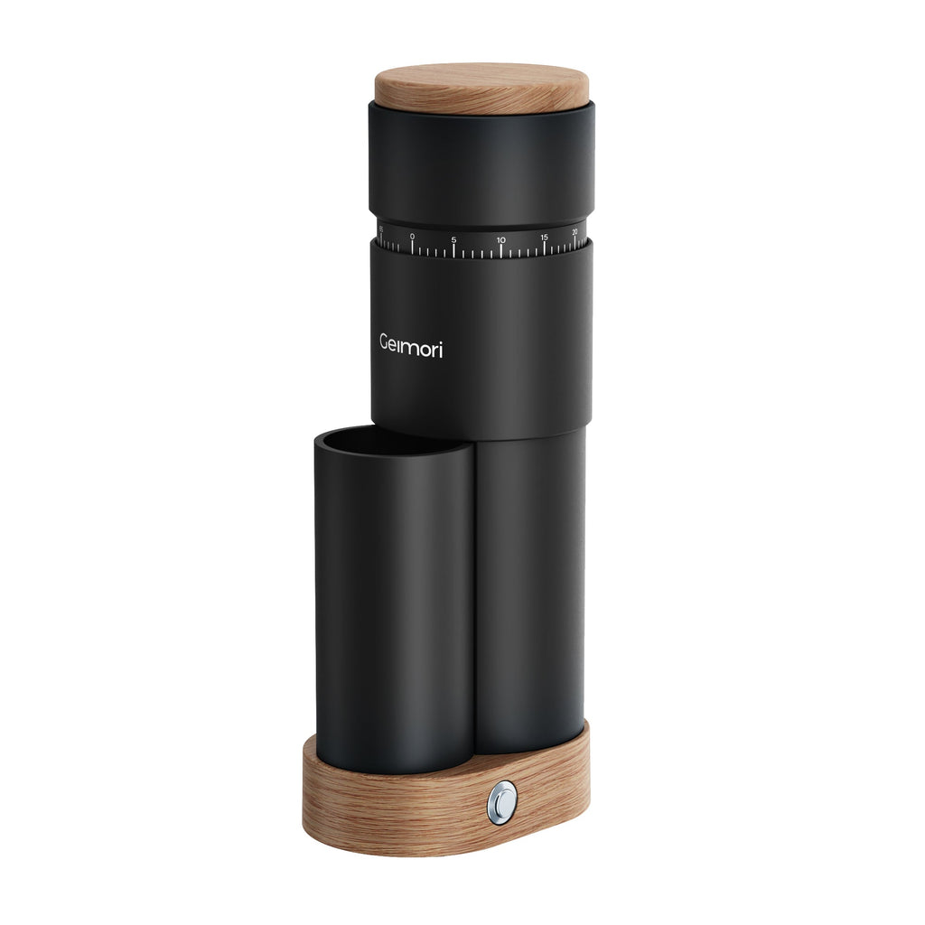 Geimori T38 Plus-The True Pro Grade Portable Coffee Grinder with 38mm Conical Burr, Anti-Static Tech, Stepless Grind Settings, Zero Retention - Wirsh
