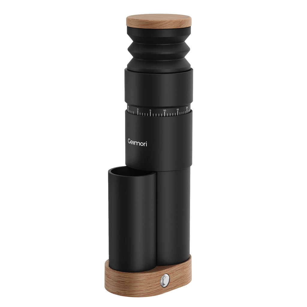 Geimori T38 Plus-The True Pro Grade Portable Coffee Grinder with 38mm Conical Burr, Anti-Static Tech, Stepless Grind Settings, Zero Retention - Wirsh