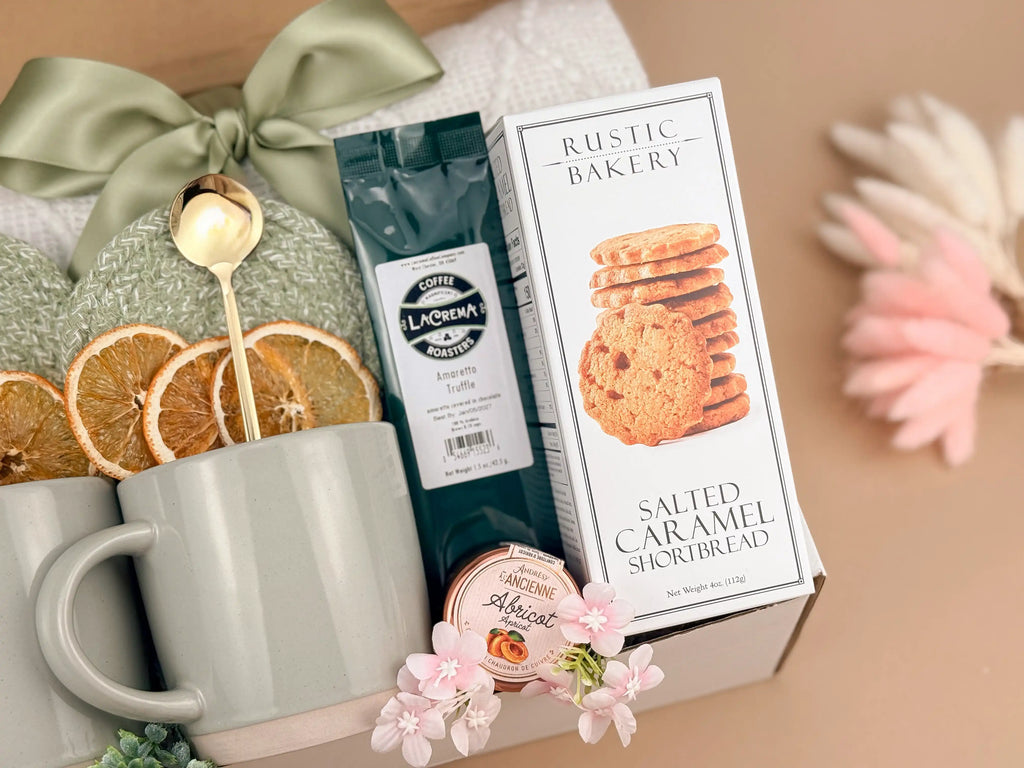 Housewarming Gift Basket – Blanket, Coffee & Home Accents