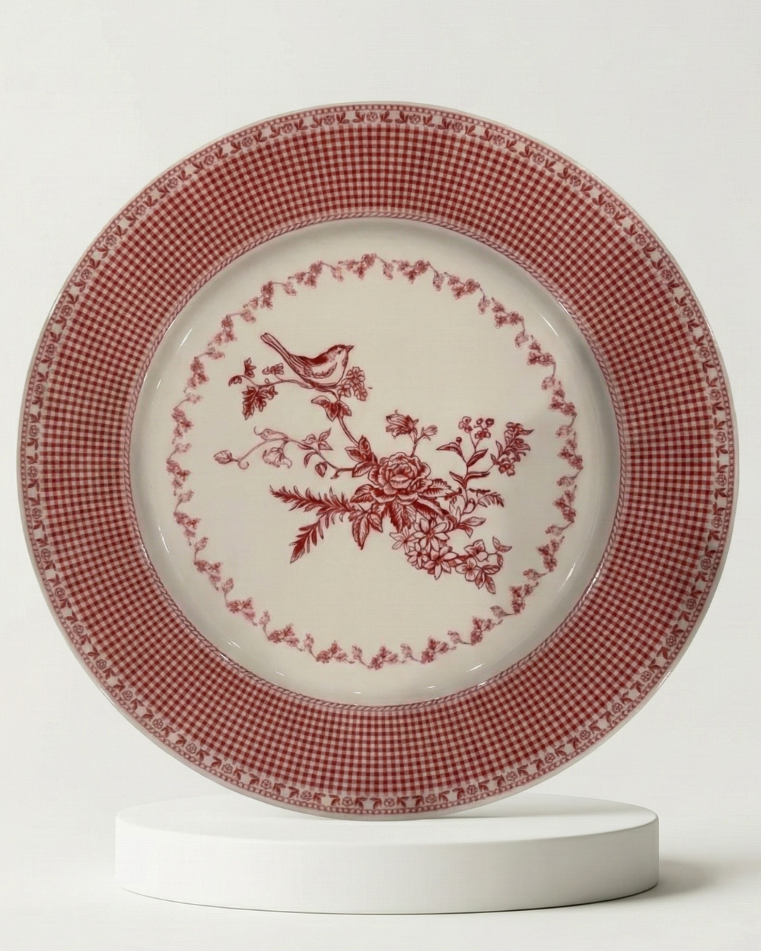 Homestead Red Dinner Plates | set of 4 - by Michelle C. Kendall
