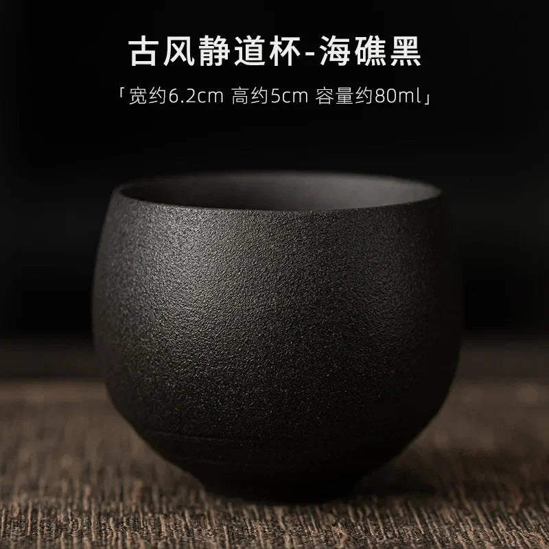 Japanese Handmade Ceramic Tea Cup | Antique Kung Fu Tea Set