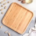Bamboo Square Plate 10" inch X 10" inch
