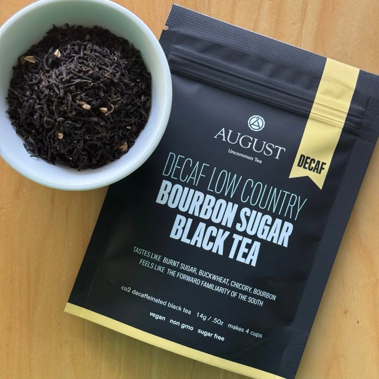 Decaf Low Country - Bourbon Sugar Black Tea - August Uncommon Tea