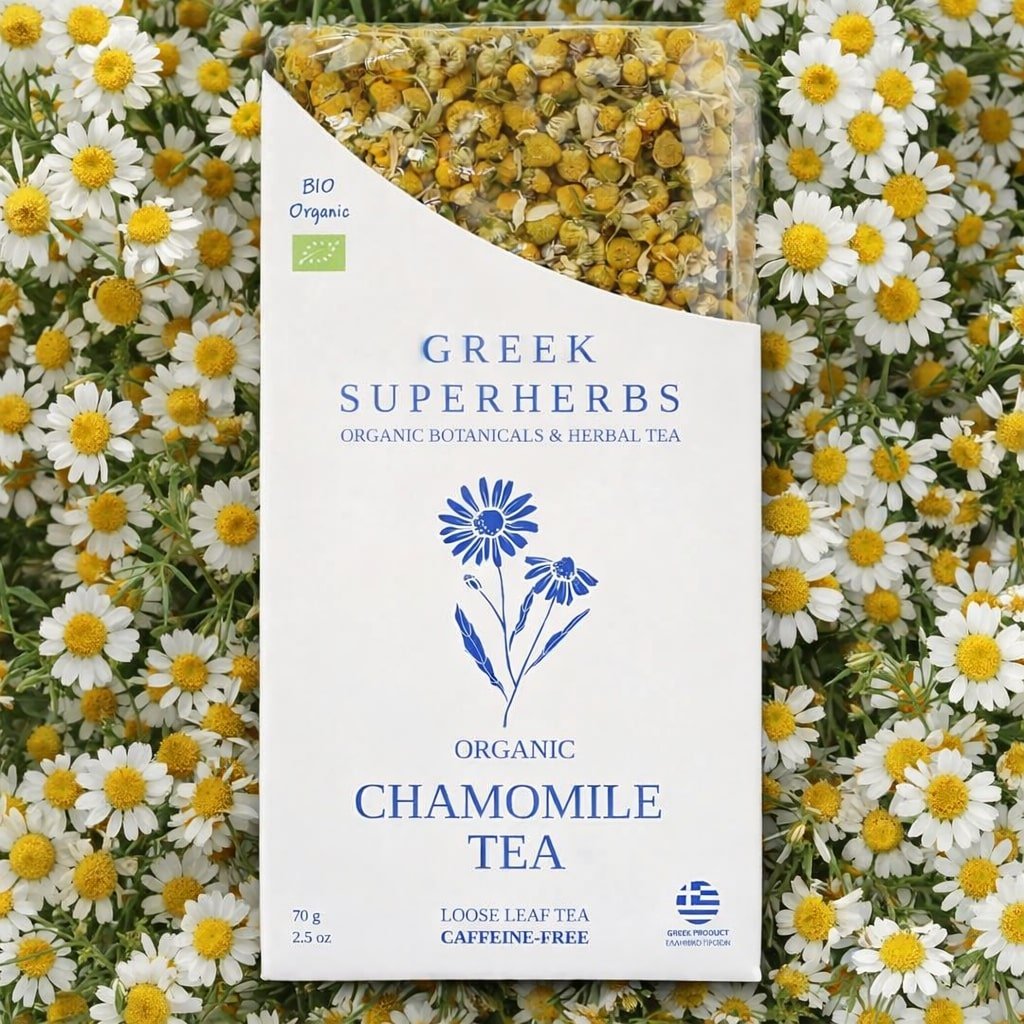 Greek Chamomile Tea (Grevena) - Greek Superherbs