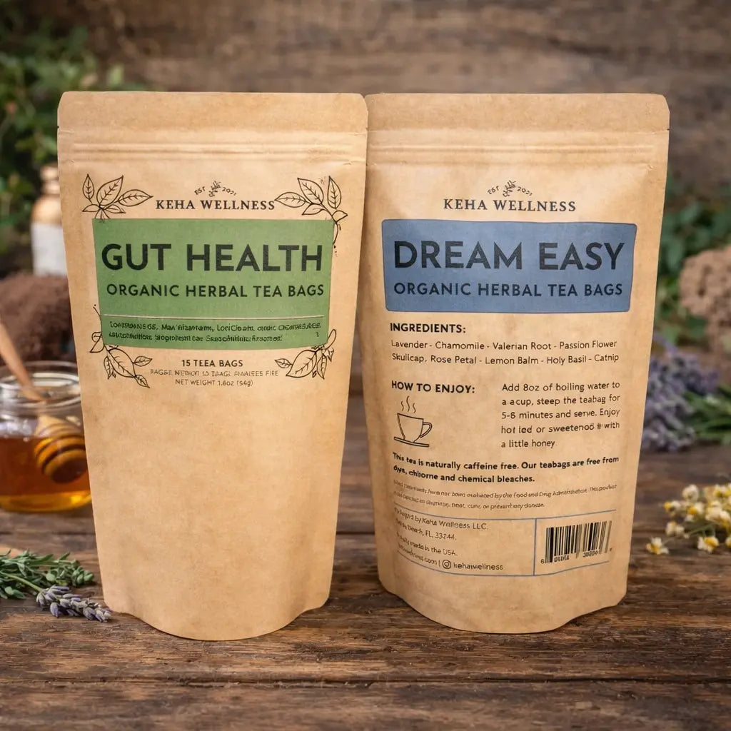 Gut Health & Dream Easy Tea Bundle | Digestion + Sleep Duo - Keha Wellness