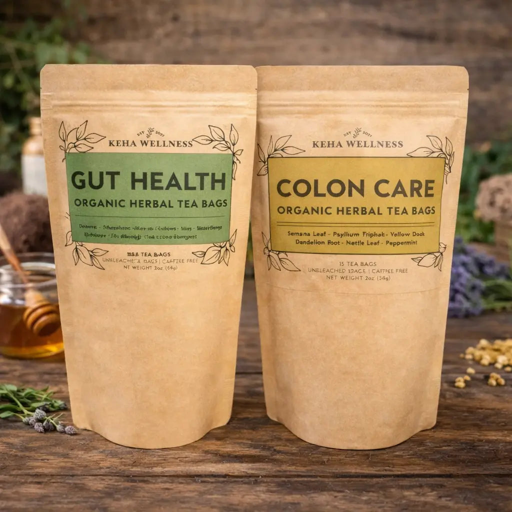 Gut Health & Colon Care Tea Bundle | Digestive Wellness Duo - Keha Wellness