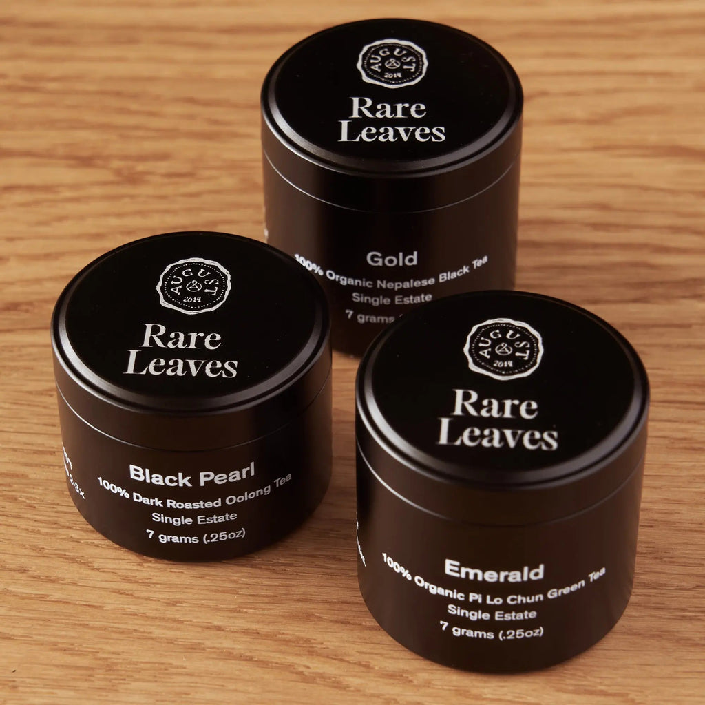 Rare Leaves Single Origin Tea Mini Tin Sampler - August Uncommon Tea