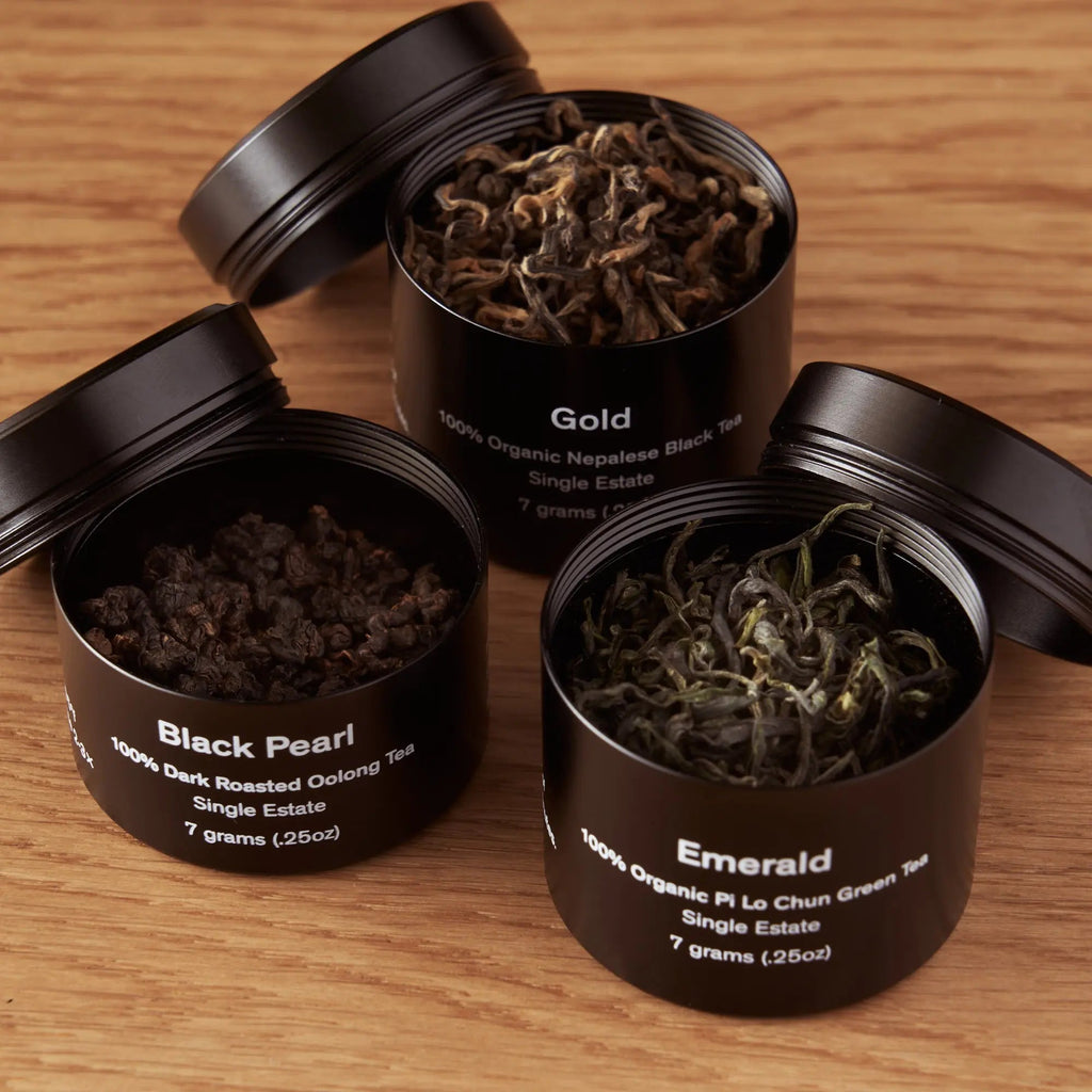 Rare Leaves Single Origin Tea Mini Tin Sampler - August Uncommon Tea